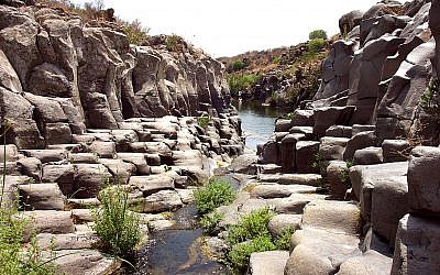 Illustrative photo of the Yehudiya River in the Golan Heights. (Phil Sussman /Flash90)