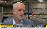 UK's Labour leader Jeremy Corbyn admits he attended a ceremony honoring terrorists behind 1972 Munich Olympics attack on August 13, 2018. (Screen capture: Sky News)