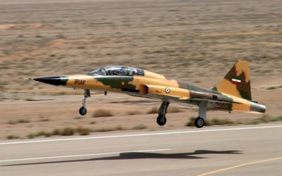 Illustrative: Iran's Kowsar fighter jet. (Twitter screen capture)