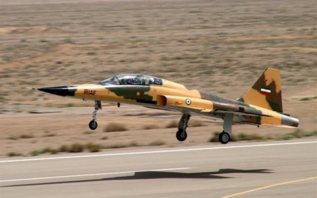 Illustrative: Iran's Kowsar fighter jet. (Twitter screen capture)