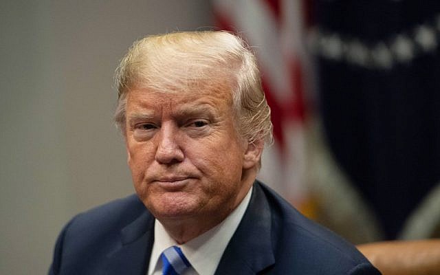 US President Donald Trump speaks to the press before a meeting with Republican Congressional leaders at the White House in Washington, DC, on September 5, 2018. (NICHOLAS KAMM/AFP) US President Donald Trump speaks to the press before a meeting with Republican Congressional leaders at the White House in Washington, DC, on September 5, 2018. (NICHOLAS KAMM/AFP)