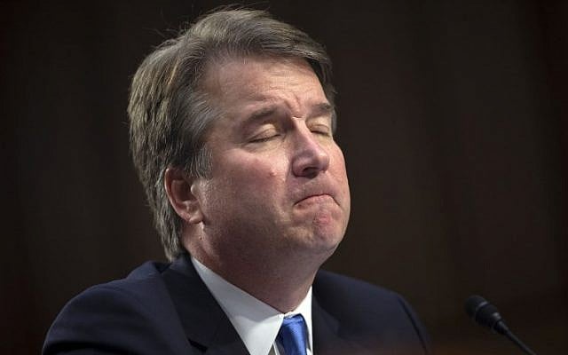 Judge Brett Kavanaugh testifies during the second day of his US Senate Judiciary Committee confirmation hearing to be an Associate Justice on the US Supreme Court, on Capitol Hill in Washington, DC, September 5, 2018. (SAUL LOEB/AFP) Judge Brett Kavanaugh testifies during the second day of his US Senate Judiciary Committee confirmation hearing to be an Associate Justice on the US Supreme Court, on Capitol Hill in Washington, DC, September 5, 2018. (SAUL LOEB/AFP)