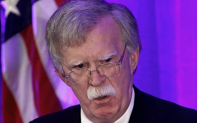 US National Security Adviser John Bolton speaks at a Federalist Society luncheon at the Mayflower Hotel September 10, 2018 in Washington, DC. (Win McNamee/Getty Images/AFP) US National Security Adviser John Bolton speaks at a Federalist Society luncheon at the Mayflower Hotel September 10, 2018 in Washington, DC. (Win McNamee/Getty Images/AFP)