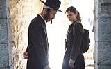 Actors Joy Rieger (right) and Nathan Goshen in Avi Nesher's latest, 'The Other Story,' opening the 34th Haifa Film Festival on September 22, 2018 (Courtesy Iris Nesher)