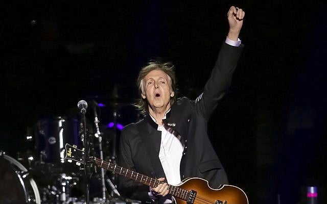 In this September 11, 2017, photo, singer/songwriter Paul McCartney performs on stage at the Prudential Center in Newark, New Jersey. (Brent N. Clarke/Invision/AP) In this September 11, 2017, photo, singer/songwriter Paul McCartney performs on stage at the Prudential Center in Newark, New Jersey. (Brent N. Clarke/Invision/AP)