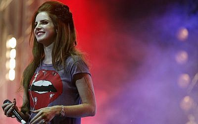 Singer Lana Del Rey performs at the Isle of Wight festival on June 22, 2012 southern England. (AP Photo/Jim Ross)
