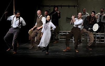 Illustrative: In this photo from April 7, 2016, actors perform Hamlet organized by the London-based 'Globe to Globe Shakespeare' troupe at a theater in Tehran, Iran. (AP Photo/Vahid Salemi)