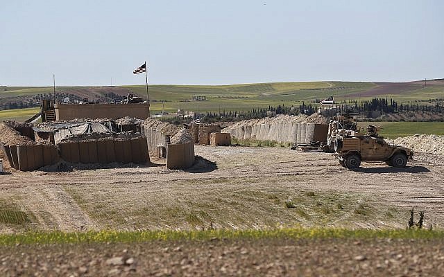 Illustrative: US military forces in Syria in April 2018 (AP Photo/Hussein Malla) Illustrative: US military forces in Syria in April 2018 (AP Photo/Hussein Malla)