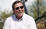 Republican candidate for Florida governor Ron DeSantis smiles during an airboat tour of the Florida Everglades, on September 12, 2018, in Fort Lauderdale, Florida. (AP Photo/Wilfredo Lee)