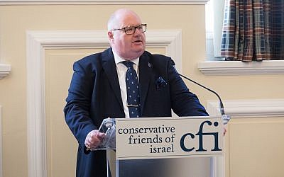 Eric Pickles speaks at a Conservative Friends of Israel event. (Conservative Friends of Israel)