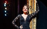 Israeli singer Shiri Maimon as Roxie in the Broadway production of 'Chicago,' August 2018. (courtesy)