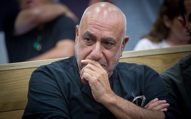 Former Jerusalem District Commander, Nissan 'Niso' Shaham, sits at the courtroom of the Tel Aviv District court on April 24, 2018, as he arrives to hear his verdict. (Miriam Alster/Flash90) Former Jerusalem District Commander, Nissan 'Niso' Shaham, sits at the courtroom of the Tel Aviv District court on April 24, 2018, as he arrives to hear his verdict. (Miriam Alster/Flash90)