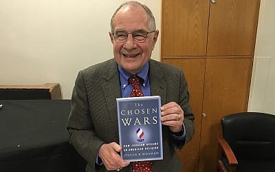 Steven R. Weisman, author of 'The Chosen Wars,' September 20, 2018 (Jordan Hoffman/Times of Israel)
