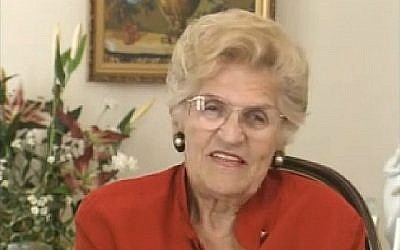 Screen capture from video of Holocaust survivor and author of the memoir 'Clara's War.' (YouTube)