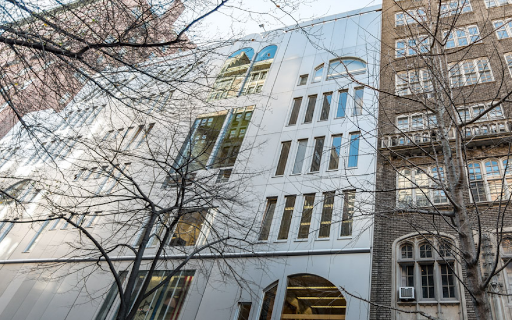 Illustrative: The Ramaz School’s Morris and Ida Newman Education Center in New York City. (Manhattan Sideways via JTA) Illustrative: The Ramaz School’s Morris and Ida Newman Education Center in New York City. (Manhattan Sideways via JTA)