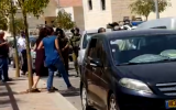 Security forces search the Tekoa settlement after a Palestinian man attempted to attack an Israeli man nearby on September 2, 2018. (Screen capture)