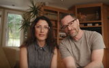 Lisa Edelstein and Joshua Malina star in the launch video for Hillel International’s “MitzVote” campaign. (YouTube screenshot via JTA)