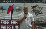 Dimitri Lascaris speaks at a rally in June 2018. (Screen capture/YouTube)