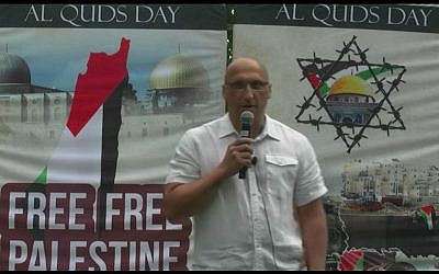Dimitri Lascaris speaks at a rally in June 2018. (Screen capture/YouTube)