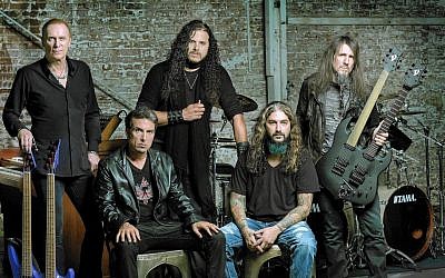 Sons of Apollo (l-r Billy Sheehan,  ‎Derek Sherinian, Jeff Scott Soto, Mike Portnoy and Ron 'Bumblefoot' Thal) will perform in Tel Aviv on September 26, 2018. (Northern Music via Raven Music)