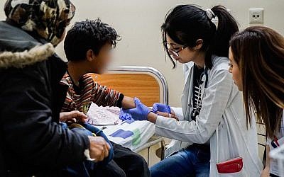 A Syrian child receives treatment in an Israeli hospital as part of the IDF's 'Operation Good Neighbor' project, which helped thousands of Syrians before Israel shut it down after Syrian dictator Bashar Assad took control of the area bordering the Golan Heights. (Israel Defense Forces)