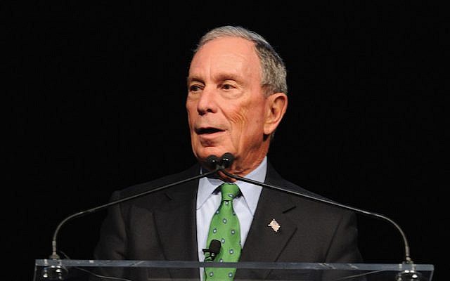 Michael Bloomberg in New York City, Dec. 4, 2017. (Craig Barritt/Getty Images via JTA)
