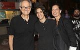 Director Avi Nesher (left), with his son, Ari and wife, Iris (Courtesy Rafi Delouya)