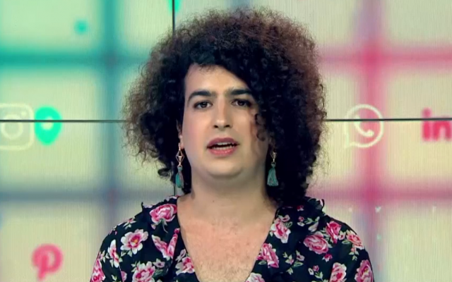 Transgender woman Atalia Israeli-Nevo, who says she was prevented entering Sinai by Egyptian border officials who said she could not cross due to her 'male' passport (Screenshot Channel 10) Transgender woman Atalia Israeli-Nevo, who says she was prevented entering Sinai by Egyptian border officials who said she could not cross due to her 'male' passport (Screenshot Channel 10)