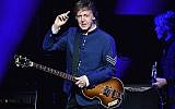Paul McCartney performs in concert at American Airlines Arena on July 7, 2017 in Miami, Florida. (Gustavo Caballero/Getty Images via JTA)