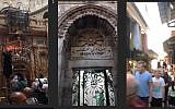 Stills from celebrity chef Gordon Ramsay's Instagram videos of his trip to the Old City of Jerusalem on September 20, 2018. (Screen capture: Instagram)
