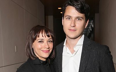 Actor Rashida Jones and musician Ezra Koenig attend UCLA IOES celebration of the Champions of our Planet's Future on March 24, 2016 in Beverly Hills, California.  (Photo by Todd Williamson/Getty Images via JTA)
