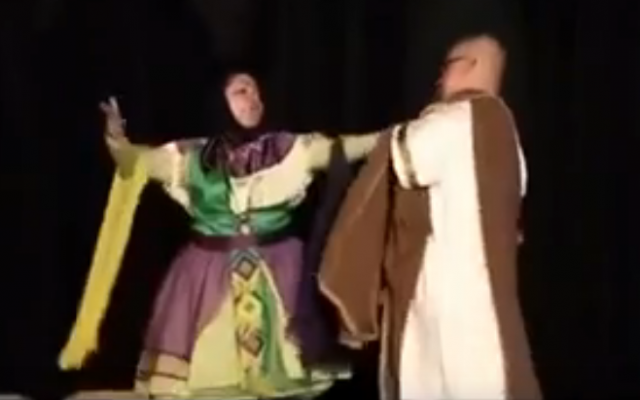 A man and woman are seen dancing together in a trailer for an Iranian production of 'A Midsummer Night's Dream' by William Shakespeare (YouTube screenshot) A man and woman are seen dancing together in a trailer for an Iranian production of 'A Midsummer Night's Dream' by William Shakespeare (YouTube screenshot)