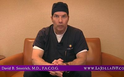 Fertility specialist Dr David Smotrich in 2016. (Screen capture: YouTube)