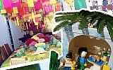 Collage of the best sukkot on Instagram. (JTA)