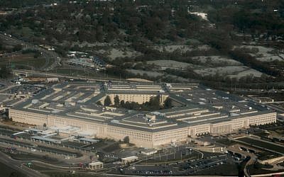In this file photo taken on April 23, 2015 the Pentagon in Arlington, Virginia outside Washington, DC is seen in this aerial photograph. (AFP PHOTO / SAUL LOEB)