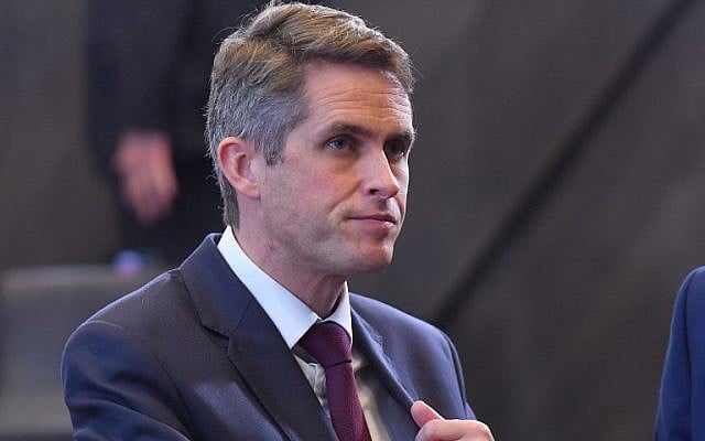 British Defense Secretary Gavin Williamson prior to attend a NATO defense ministerial meeting at NATO headquarters in Brussels on October 4, 2018. (AFP PHOTO / Emmanuel DUNAND) British Defense Secretary Gavin Williamson prior to attend a NATO defense ministerial meeting at NATO headquarters in Brussels on October 4, 2018. (AFP PHOTO / Emmanuel DUNAND)