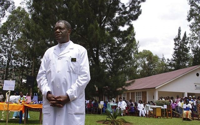 In this file photo taken on March 18, 2015, Congolese gynecologist Denis Mukwege poses at Panzi Hospital, on the outskirts of Bukavu, DR Congo. (AFP Photo/Marc Jourdier) In this file photo taken on March 18, 2015, Congolese gynecologist Denis Mukwege poses at Panzi Hospital, on the outskirts of Bukavu, DR Congo. (AFP Photo/Marc Jourdier)