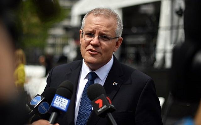 Australia's Prime Minister Scott Morrison speaks to media after the official opening of the refurbished ANZAC Memorial in Sydney on October 20, 2018 (Saeed KHAN / AFP) Australia's Prime Minister Scott Morrison speaks to media after the official opening of the refurbished ANZAC Memorial in Sydney on October 20, 2018 (Saeed KHAN / AFP)