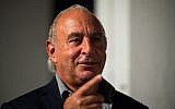 In this file photo taken on September 17, 2017 Chairman of Arcadia Group, Philip Green, is pictured before the start of the Topshop catwalk show for the Spring/Summer 2018 collection on the third day of The London Fashion Week Women's in London. (CHRIS J RATCLIFFE / AFP)