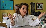 Bolivian writer and journalist Veronica Ormachea Gutierrez speaks during an interview with AFP in La Paz, on October 25, 2018. (AIZAR RALDES / AFP)