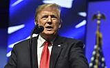 US President Donald Trump speaks at the Future Farmers of America convention on October 27, 2018 in Indianapolis, Indiana. (Nicholas Kamm / AFP)