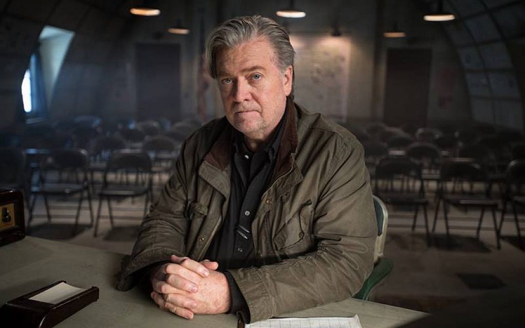 Stephen Bannon in Errol Morris's documentary, 'American Dharma.' (Courtesy) Stephen Bannon in Errol Morris's documentary, 'American Dharma.' (Courtesy)