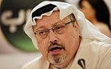 In this photo from February 1, 2015, Saudi journalist Jamal Khashoggi speaks at a press conference in Manama, Bahrain. (AP Photo/Hasan Jamali, File)