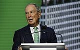 Michael Bloomberg speaks during the plenary session of the Global Action Climate Summit in San Francisco, September 13, 2018. (AP Photo/Eric Risberg, File)