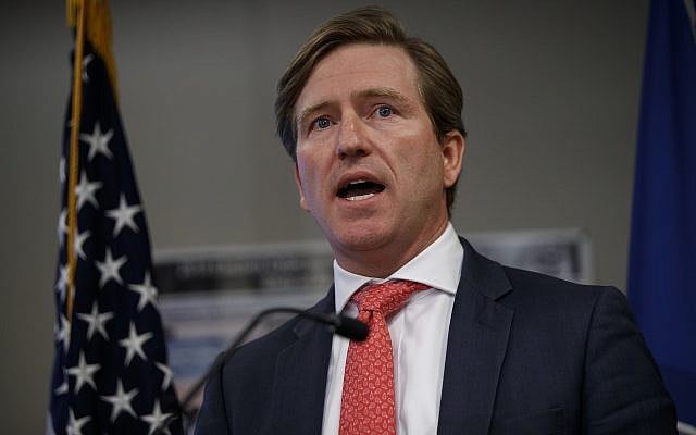 Christopher Krebs, undersecretary of the Department of Homeland Security's National Protection and Programs Directorate, speaks during a news conference on election cyber security on October 19, 2018, in Arlington, Va. (AP Photo/Evan Vucci) Christopher Krebs, undersecretary of the Department of Homeland Security's National Protection and Programs Directorate, speaks during a news conference on election cyber security on October 19, 2018, in Arlington, Va. (AP Photo/Evan Vucci)