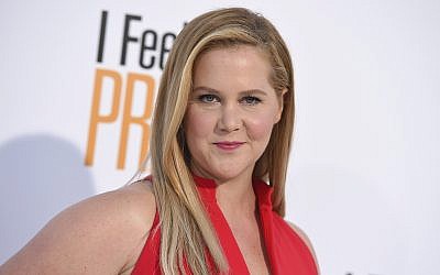 Amy Schumer at the world premiere of "I Feel Pretty" at the Westwood Village Theater in Los Angeles, April 17, 2018 (Jordan Strauss/Invision/AP)