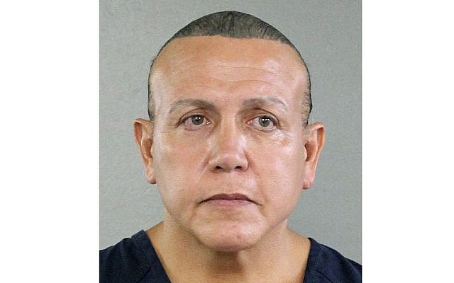 In this undated photo released by the Broward County Sheriff's office, mail bomb suspect Cesar Sayoc is seen in a booking photo in Miami. (Broward County Sheriff's Office via AP) In this undated photo released by the Broward County Sheriff's office, mail bomb suspect Cesar Sayoc is seen in a booking photo in Miami. (Broward County Sheriff's Office via AP)