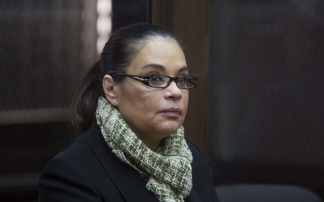 Guatemala's former Vice President Roxana Baldetti listens to judge Miguel Angel Galvez during a pre-trial hearing at a courtroom in Guatemala City, October 26, 2017. (Luis Soto/AP) Guatemala's former Vice President Roxana Baldetti listens to judge Miguel Angel Galvez during a pre-trial hearing at a courtroom in Guatemala City, October 26, 2017. (Luis Soto/AP)