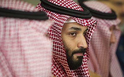 Saudi Crown Prince Mohammed bin Salman meets with Defense Secretary Jim Mattis at the Pentagon in Washington, 
on March 22, 2018. (AP Photo/Cliff Owen)