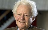 In this Nov. 2014, file photo provided by Fermilab, Physics Nobel Prize winner Dr. Leon M. Lederman poses for a photo in Batavia, Ill. Lederman, an experimental physicist who won a Nobel Prize in physics for his work on subatomic particles and coined the phrase "God particle," has died. Ellen Carr Lederman, his wife of 37 years, said her husband died Wednesday, Oct. 3, 2018, at a nursing home in the Idaho town of Rexburg. He was 96. (Reidar Hahn, Fermilab via AP)
